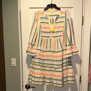 Kerri Rosenthal Charlie Multicolor Striped Shirt Dress